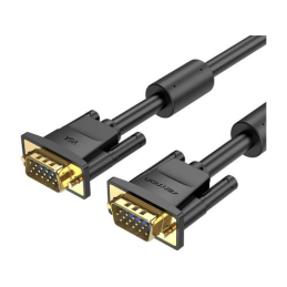Cabo SVGA Vention DAEBF VGA Macho - VGA Macho 1mt - Preto