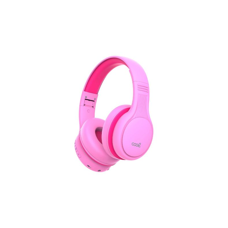 Auscultadores Estéreo Bluetooth Infantis COOL Kids Rosa Volume Limitado