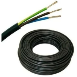 CABO H05VV-F 3 G 1,5 (FVV) PRETO