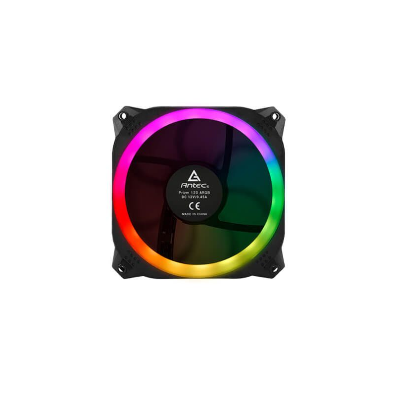 Ventoinha 120mm Prizm 120 ARGB 2000RPM Preta 4 Pinos PWM (Pack 3) - ANTEC