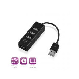 Hub USB Ewent Mini Hub 4 Portas USB 2.0