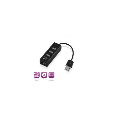 Hub USB Ewent Mini Hub 4 Portas USB 2.0