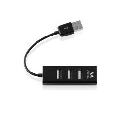 Hub USB Ewent Mini Hub 4 Portas USB 2.0