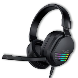 Auriculares Stereo PC / PS4 / PS5 / Xbox Gaming COOL Nitro com Adapt. Audio + iluminação