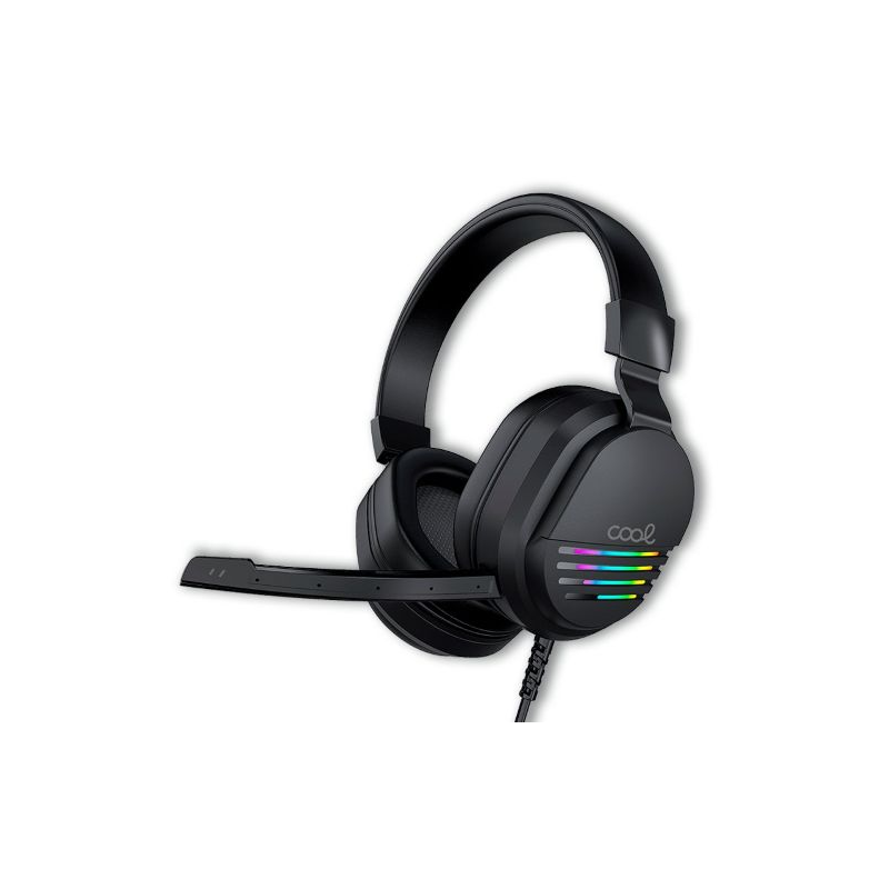 Auriculares Stereo PC / PS4 / PS5 / Xbox Gaming COOL Nitro com Adapt. Audio + iluminação