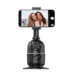 Rixus RXAG03 – Suporte de rastreamento automático de rosto para Vlog, Vídeo e TikTok (Preto)