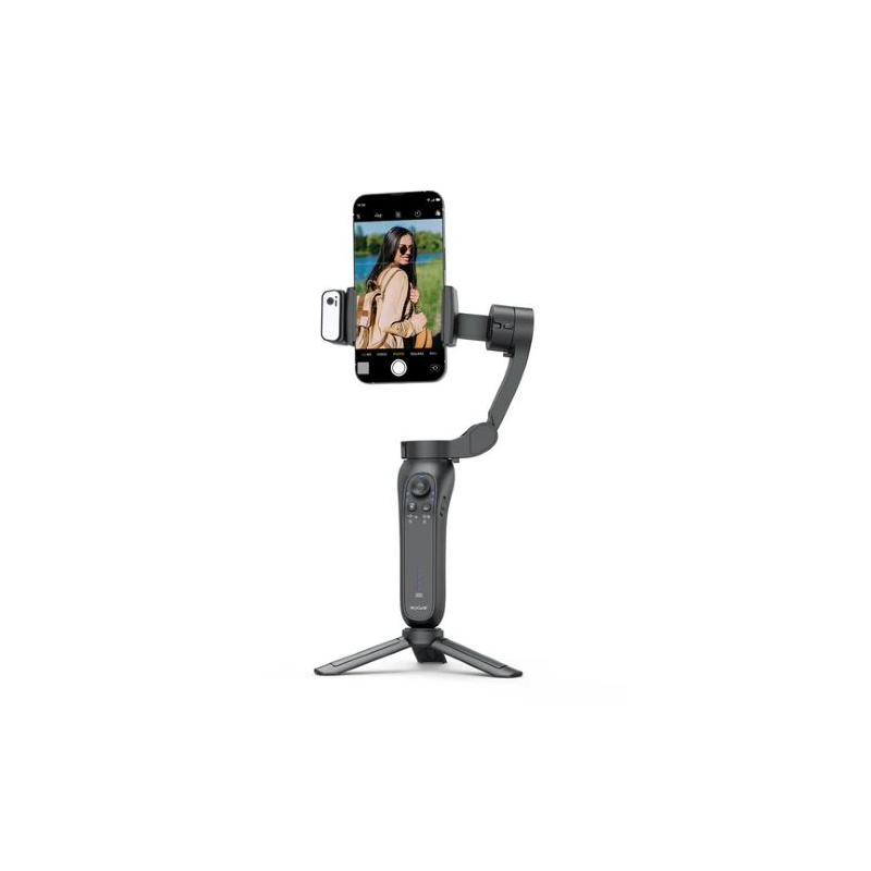 Estabilizador Rixus RXSF43 Rastreamento Suave e Estável de Rosto para Vlogs, Vídeos, TikTok e Vídeos Ao Vivo