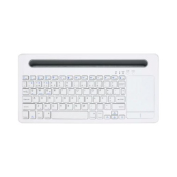Teclado bluetooth c/ touchpad e suporte tablet/smartphone