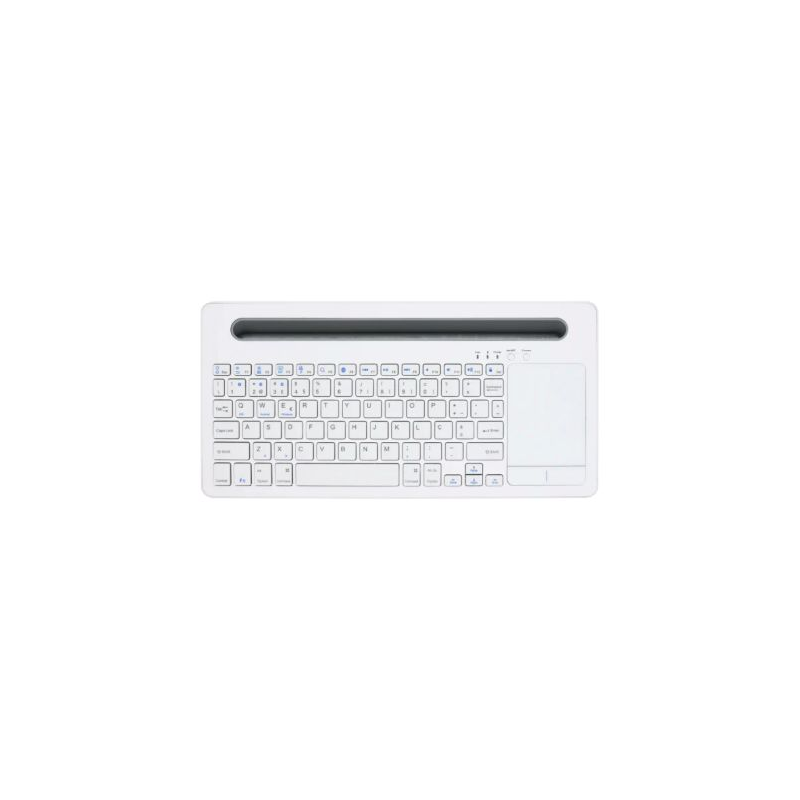 Teclado bluetooth c/ touchpad e suporte tablet/smartphone