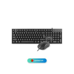Teclado e Rato 1Life Base Kit USB (PT)
