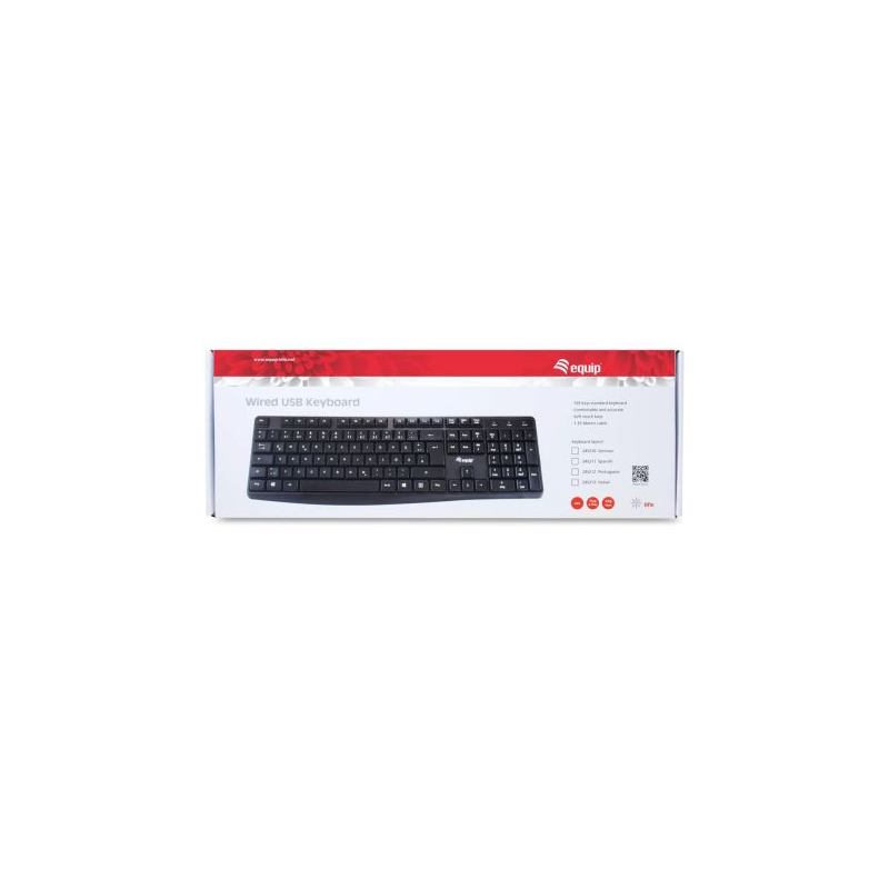 Teclado Equip Preto USB (PT)