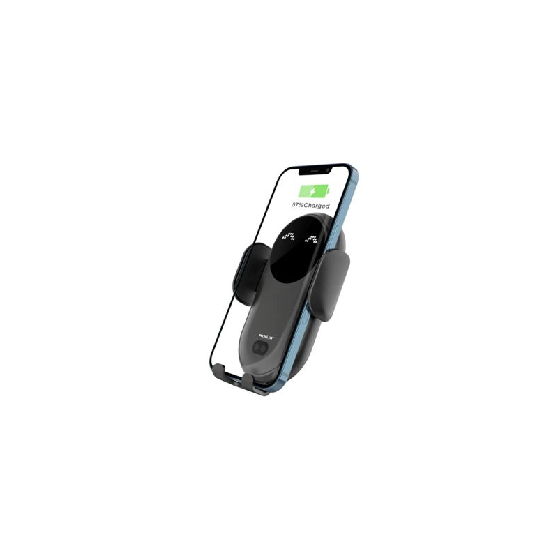 Suporte Carro p/ Smartphone por Gravidade RIXUS RXWC22 c/ Carregamento Wireless 10W Fast Charging