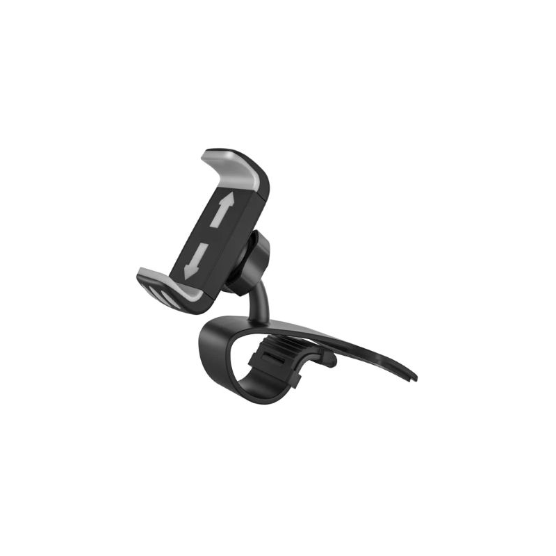 Rixus RXHW61 Suporte de Telemóvel para Carro 360 Graus HUD Clip Preto