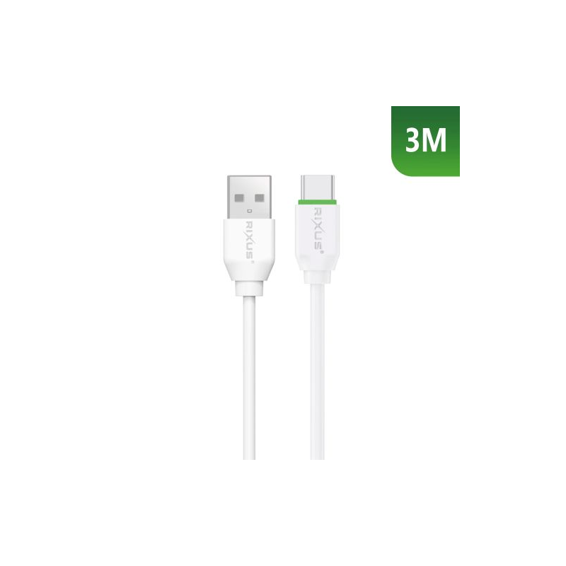 Cabo de dados e carga rápida 12W USB para USB C 300cm