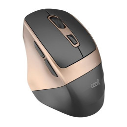 Rato sem Fios Silencioso COOL Ergonomic Dourado-Preto