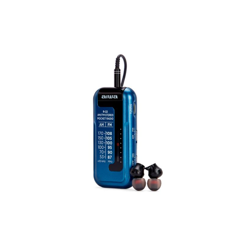 Rádio de Bolso AM/FM (Azul) - AIWA