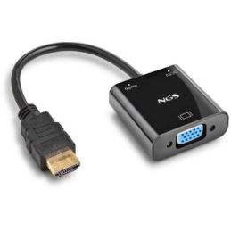 Cabo Conversor NGS Chamaleon HDMI Macho - VGA Fêmea 15cm Inclui Cabo de Audio e Alimentação USB