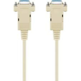 Cabo nullmodem D-SUB/RS-232 fêmea/fêmea - cruzado - 2.0m