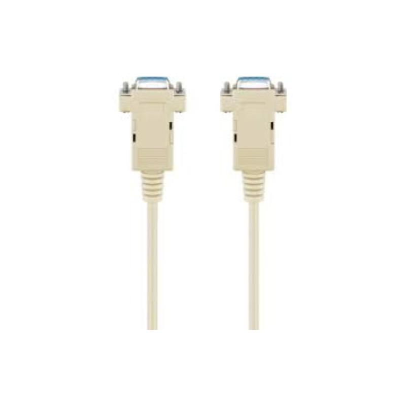 Cabo nullmodem D-SUB/RS-232 fêmea/fêmea - cruzado - 2.0m