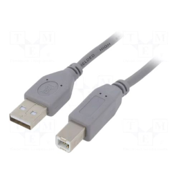 Cabo USB para Impressora (A-B) 1.8 metros Gembird Cinza