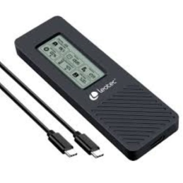 Caixa Externa para Disco SSD M.2 NVMe Leotec USB 3.2 com Ecrã LCD