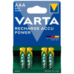 Pilhas VARTA 4xAAA MICRO 5703 1.2V MINISTILO HR03 NIMH 1000mAh