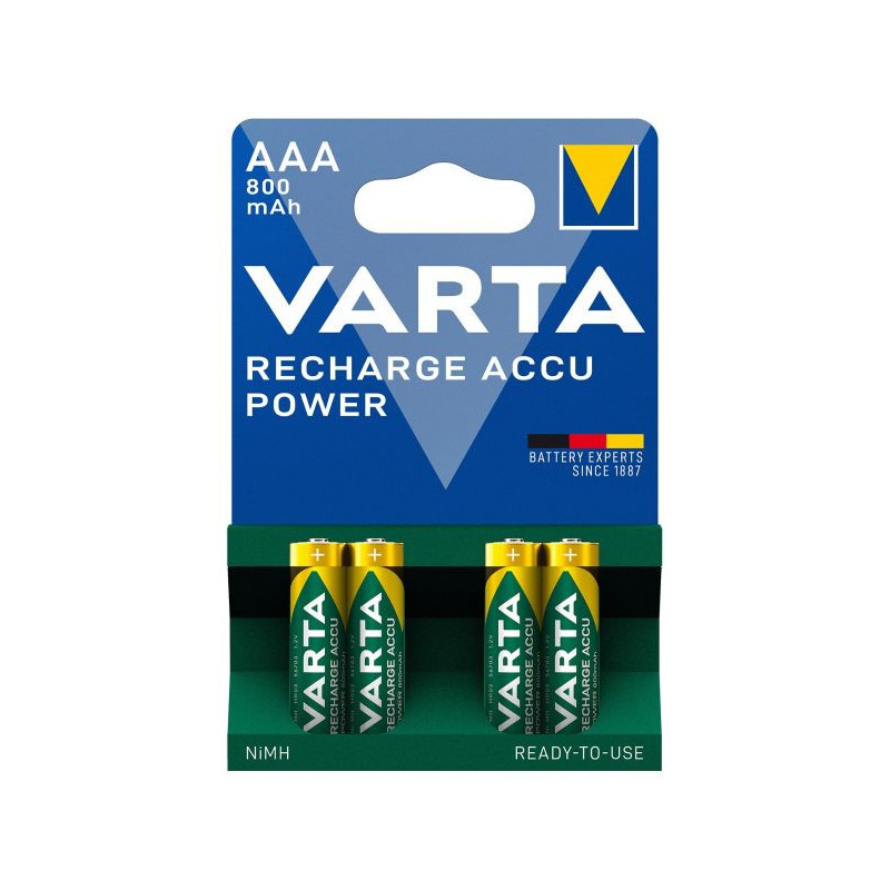 Pilhas VARTA 4xAAA MICRO 5703 1.2V MINISTILO HR03 NIMH 1000mAh