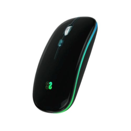 Rato Wireless e Bluetooth Subblim LED até 1600 DPI Bateria recarregável - Preto