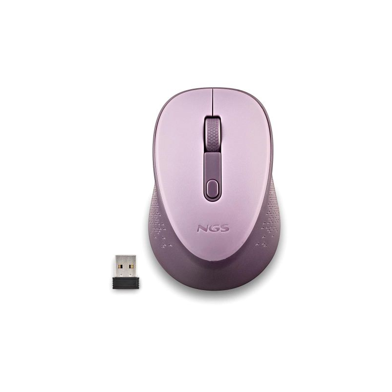 Rato Wireless NGS Dew Lilac Até 1600 DPI - Lilás