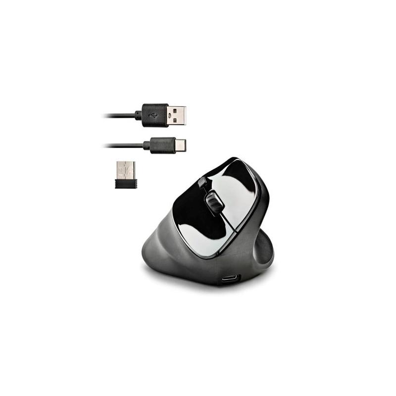 Rato Ergonómico Wireless NGS EVO Moksha 2400 Dpi Bateria Recarregável