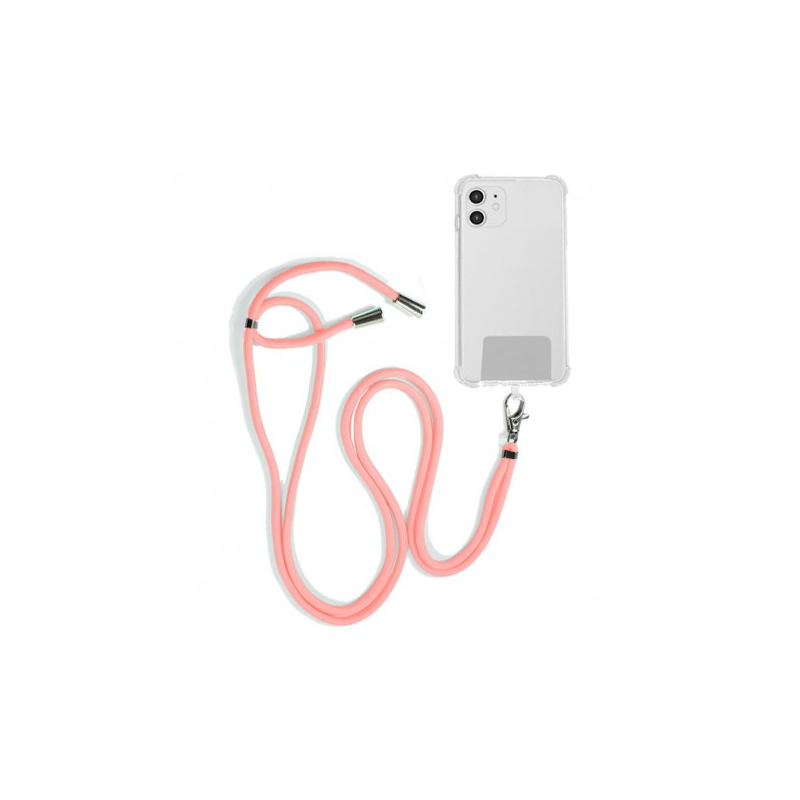 COOL Cordão Suspenso Universal com Cartão para Smartphone Rosa