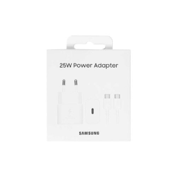 Carregador Samsung Fast Charging EP-T2510 25W Branco + Cabo USB-C