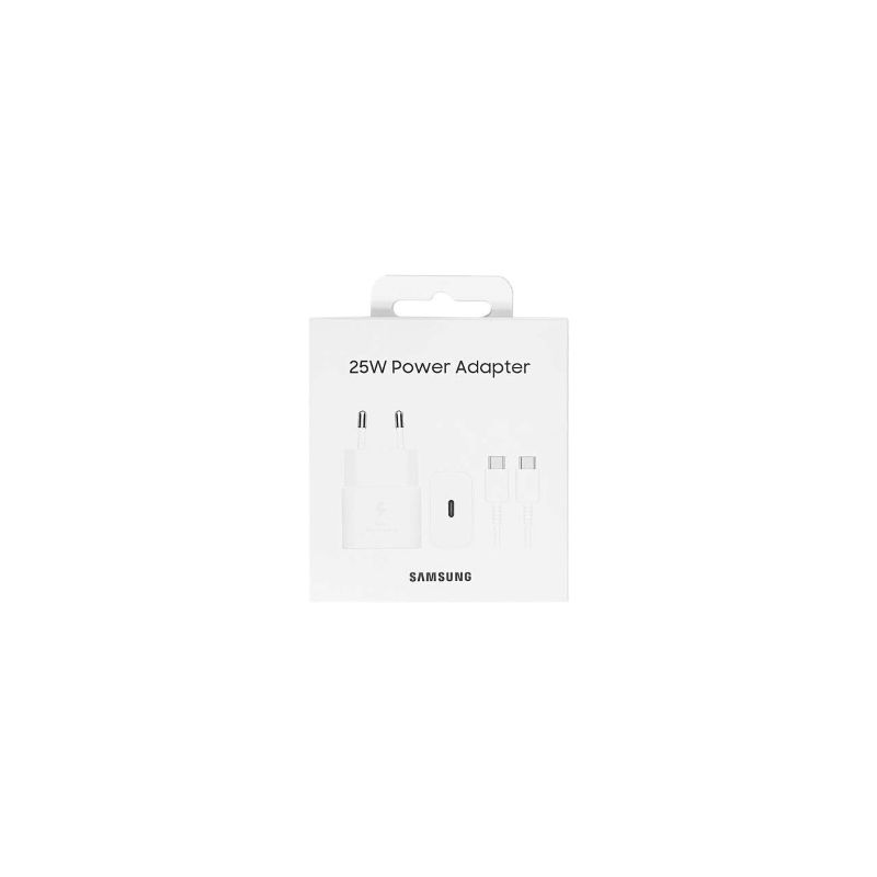 Carregador Samsung Fast Charging EP-T2510 25W Branco + Cabo USB-C