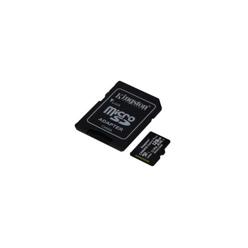 Cartão de Memória Kingston CANVAS Select Plus 128GB microSD XC com Adaptador Classe 10 100MB/s