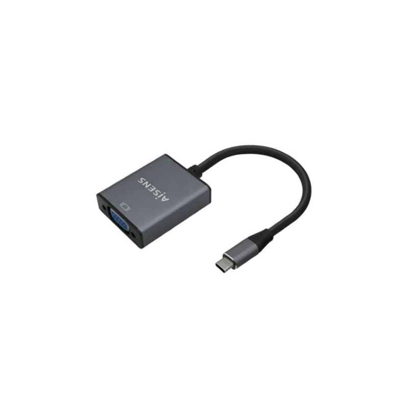 Conversor USB-C Macho p/ VGA Fêmea Cinza (15cm) - AISENS