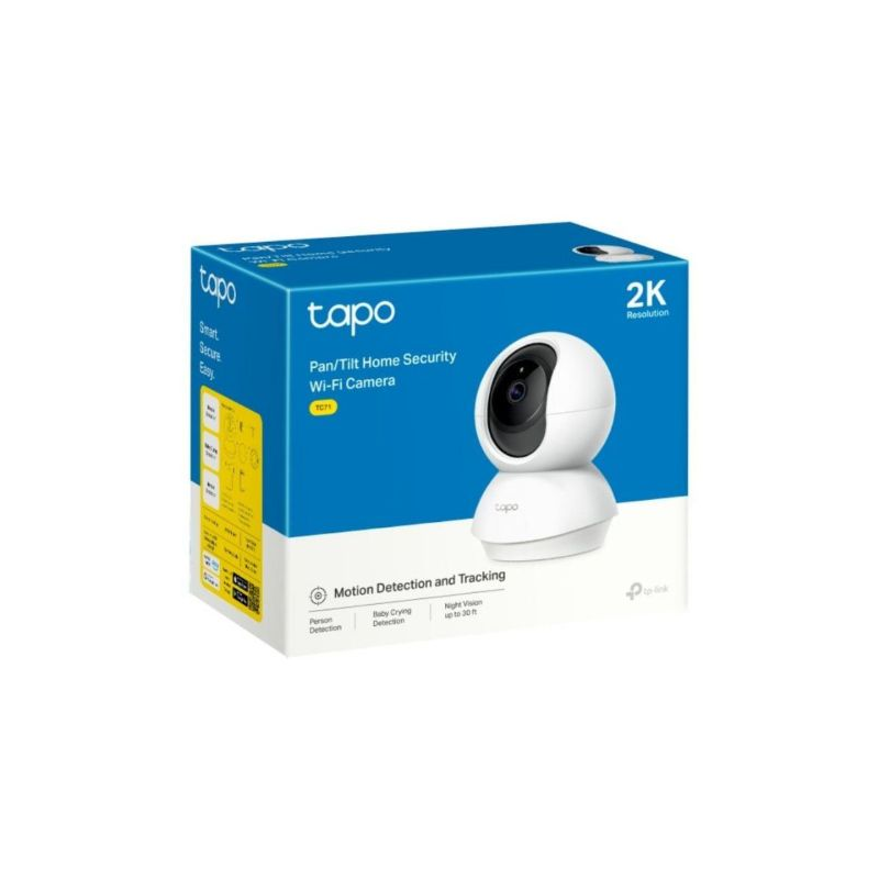 Câmara de Segurança TP-Link Tapo TC71 2K Pan/Tilt Security Wi-Fi