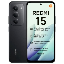 Smartphone Xiaomi Redmi 15 4G NFC 6.9" 256 GB 8 GB RAM Preto Meia-noite (Garantia Oficial)