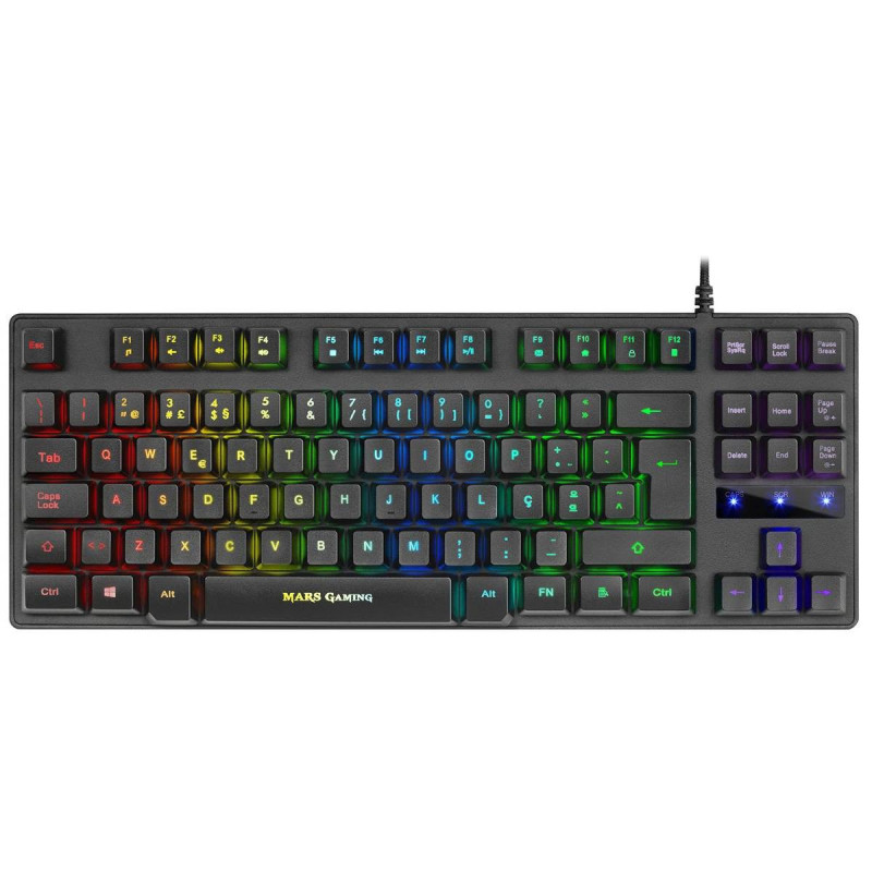 Teclado MARS GAMING MKTKL RGB Lighting Layout Português