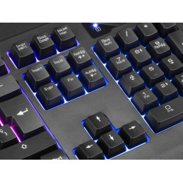 Combo MARS GAMING 2 em 1 MCP100 RGB Lighting Layout Espanhol