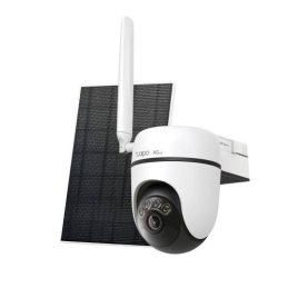 Kit Câmara de Segurança + Painel Solar TP-Link Tapo C615G 2K Solar-Powered IP65 Pan/Tilt Security 4G LTE
