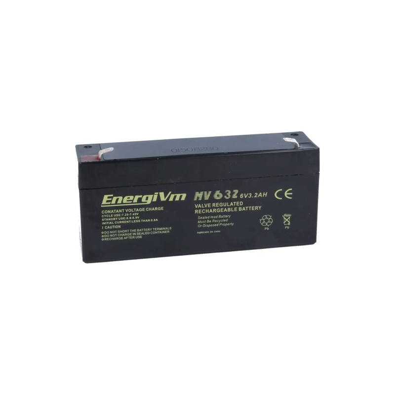 Bateria de Chumbo (Pb) 6V 3.2A EnergiVM MV632