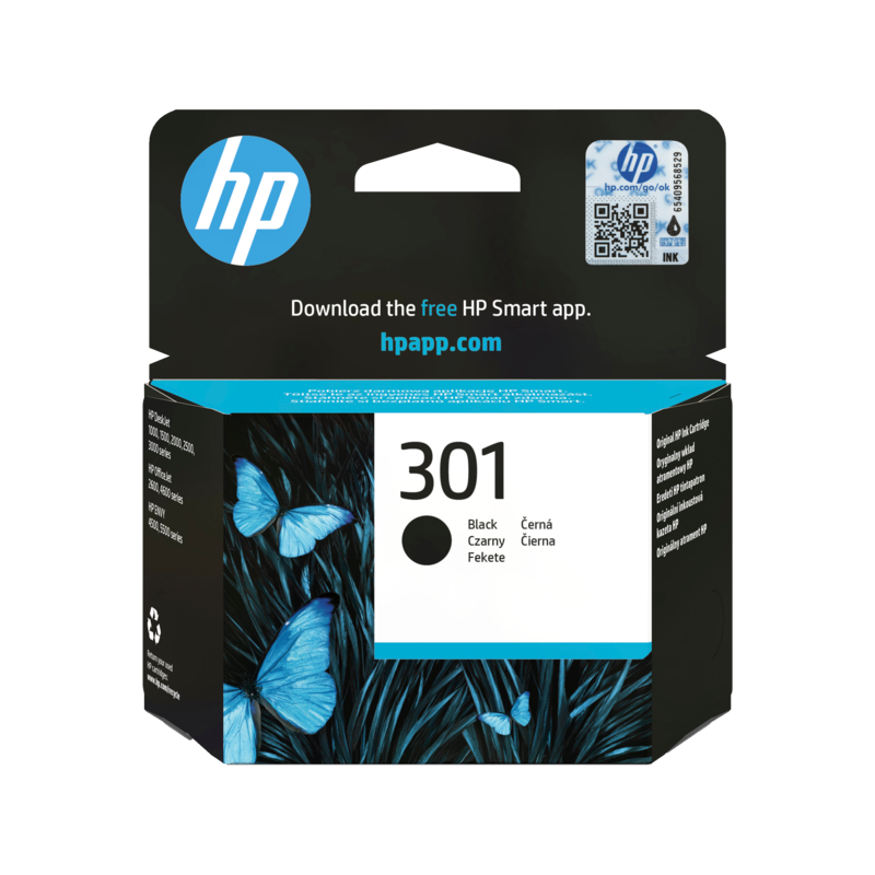 Tinteiro HP Original 301 Preto (CH561EE)