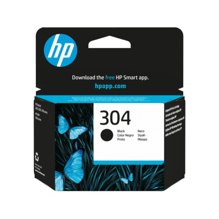 Tinteiro HP Original 304 Preto (N9K06AE)