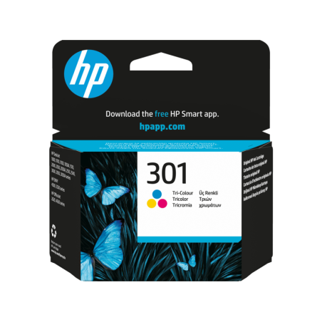 Tinteiro HP Original 301 Tricolor (CH562EE)