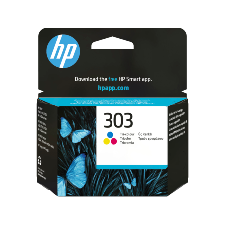 Tinteiro HP Original 303 Tricolor (T6N01AE)