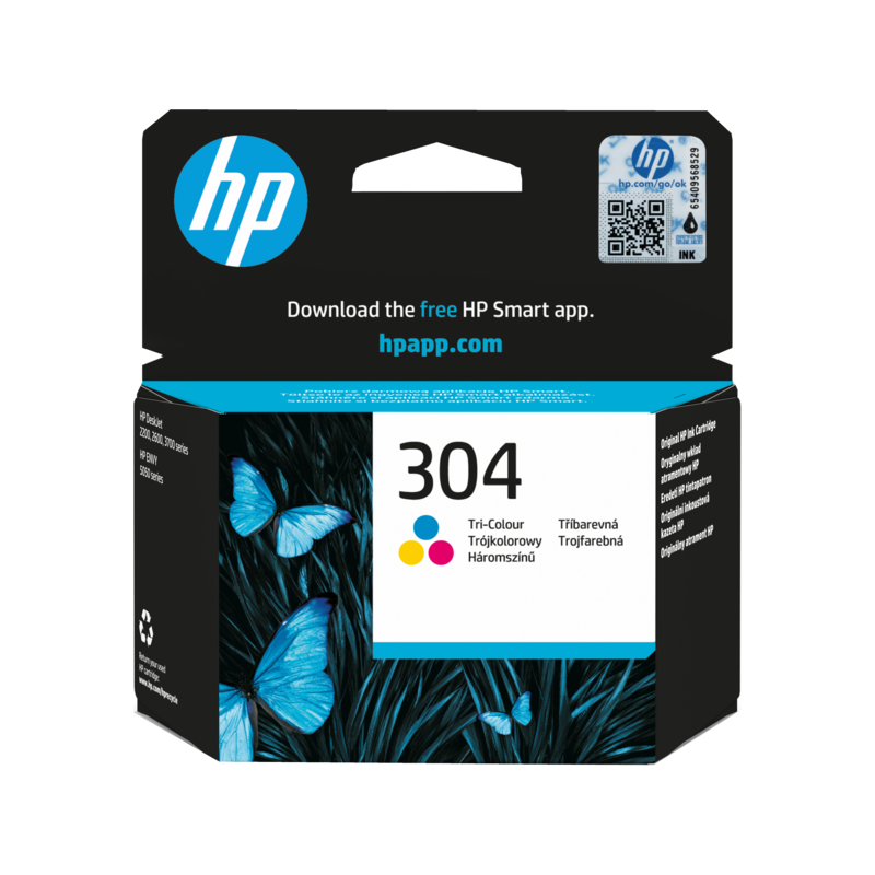 Tinteiro HP Original 304 Tricolor (N9K05AE)