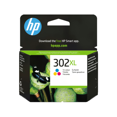 Tinteiro HP Original 302XL Tricolor (F6U67AE)