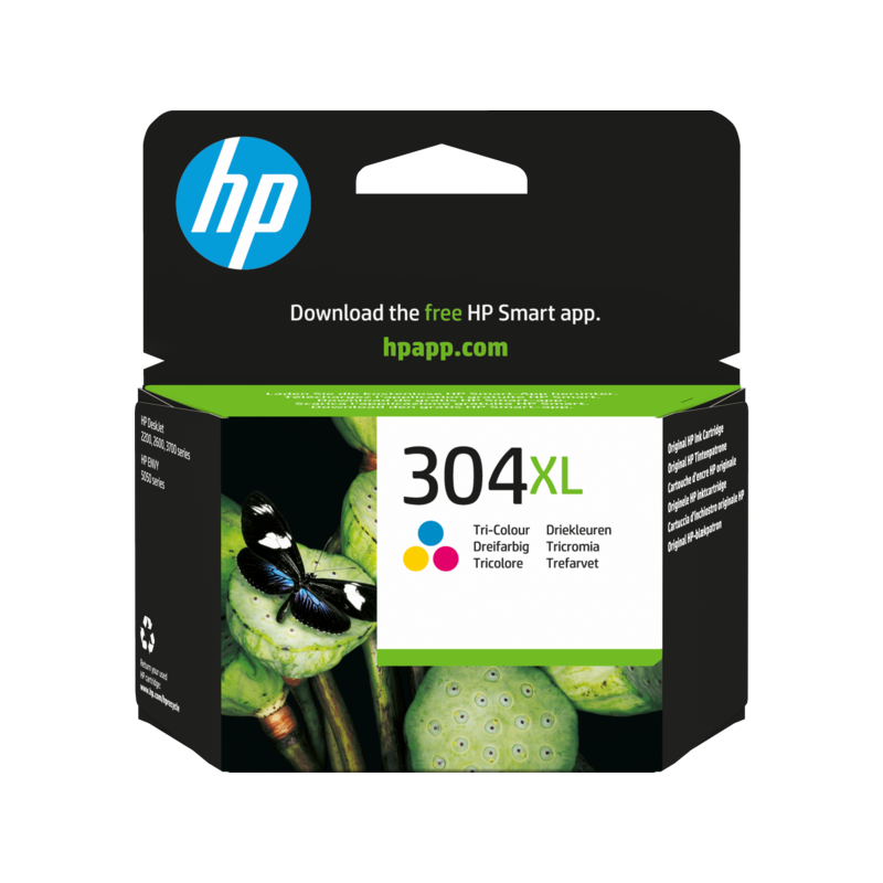 Tinteiro HP Original 304XL Tricolor (N9K07AE)