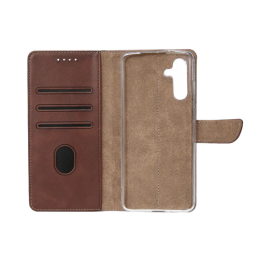 CAPA BOOKCASE RIXUS PARA SAMSUNG GALAXY A54 5G A546B CASTANHO