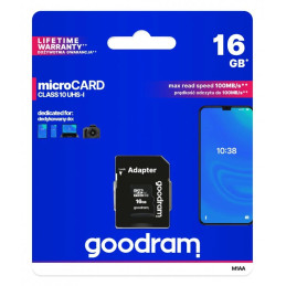 Cartão de Memória Goodram microCard Class 10 UHS-I com Adaptador